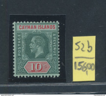 1912 CAYMAN ISLANDS, Stanley Gibbons N. 52b - 10 Scellini Deep Green And Red Green - White Back (carta Bianca)- Giorgio - Other & Unclassified