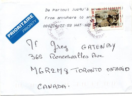 75079 - Frankreich - 2008 - €0,85 Armenien EF A Bf ANCENIS -> Toronto, ON (Canada) - Lettres & Documents