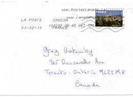 75080 - Frankreich - 2010 - "Monde" Ortschaft EF A Bf 39823A -> Toronto, ON (Canada) - Storia Postale