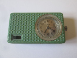 Mini Revil Sovietique De Collection Mir Vers 1960,T:49x28 Mm/1960's Mir Collectible Mini Soviet Alarm Clock,size:49x28 M - Wecker