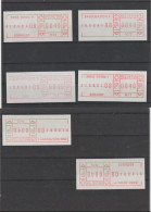 14 Mint Swiss SFS Labels From 1981. Postal Weight Approx 40 Gramms. Please Read Sales Conditions Under Image Of Lot - Automatenmarken [ATM]