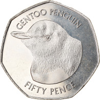 Monnaie, Falkland Islands, 50 Pence, 2018, Pingouins - Manchot Papou, FDC - Falklandinseln