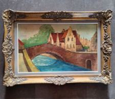 Schilderij Brugge Brug - Oleo