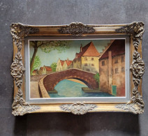 Schilderij Brugge Brug - Huiles