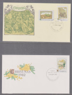 Australia 1982 - Christmas X 2 First Day Cover - Cancellation Kilkenny & Kingswood - Briefe U. Dokumente