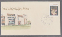 Australia 1982 - National Gallery First Day Cover - Cancellation  Woodville SA - Briefe U. Dokumente