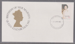 Australia 1982 - Queen's Birthday First Day Cover - Cancellation Carlton South Vic 3053 - Lettres & Documents
