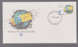 Australia 1983 - Communications Year First Day Cover - Cancellation Carlton South Vic - Briefe U. Dokumente