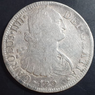 Mexico Spanish Colonial 8 Reales Carol Carolus IIII 1794 (?) Mo FM Mexico Mint - Mexique