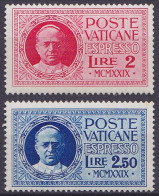 Vatican - Exprès 1/2 ** Pie XI 1929 - Eilsendung (Eilpost)