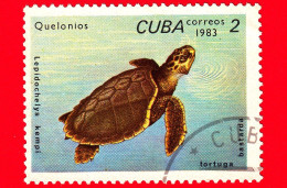 CUBA - Nuovo Obl. - 1983 - Tartarughe - Turtle - Lepidochelys Kempii - 2 - Neufs