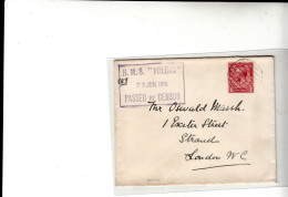 G.B. / W.W.I. Royal Navy Ship Mail / Censorship - Unclassified