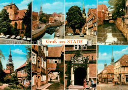 72743769 Stade Niederelbe Altstadt Kirche Kloster Gasse Portal Kanal Stade - Stade