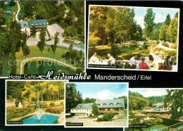 72742312 Manderscheid Eifel Hotel Cafe Heidsmuehle Gartenanlagen Terrasse Mander - Manderscheid