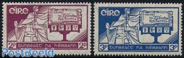 Ireland 1937 Independence 2v, Mint NH, Performance Art - Various - Music - Justice - Unused Stamps