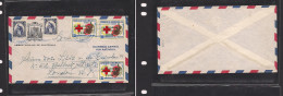 GUATEMALA. Guatemala Cover 1960 GPO To London Uk Air Mult Fkd Env Red Cross Ovpted Issue. Easy Deal. - Guatemala