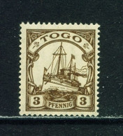 TOGO  -  1900 Yacht Definitive 3pf Never Hinged Mint - Togo