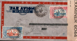 ! 1944 Airmail Cover From Guadeloupe To Montreal, Canada With Censor Mark, Censue, Zensur, Luftpost, Par Avion - Cartas & Documentos