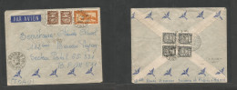 INDOCHINA. 1949 (2 Oct) Hanoi - BPM 511. Air Multifkd Front And Reverse Env. Military French Mail, Independence War. - Otros - Asia