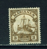 MARIANA ISLANDS  -  1916-19 Yacht Definitive 3pf Hinged Mint - Marianen