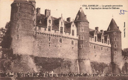 FRANCE - Josselin - Vue Générale De La Grande Procession Du 8 Septembre Devant Le Château - Carte Postale Ancienne - Josselin