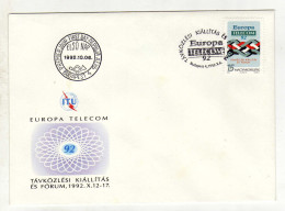 Enveloppe 1er Jour HONGRIE MAGYARORSZAG Oblitération BUDAPEST 4 06/10/1992 - FDC