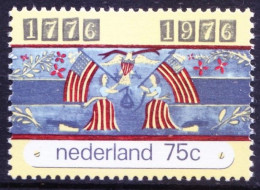 Netherlands 1976 MNH, 200 Years Of Independence Of USA, Eagles, Flags - Independecia USA