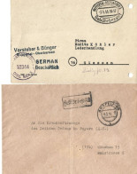 D - Allemagne : Lettres Et Entiers Postaux : Frais Payés 1945-1948 : émissions D'urgences. - Emissioni D'emergenza Zona Americana