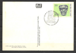 Peru Card With Archaeology Postmark - Pérou