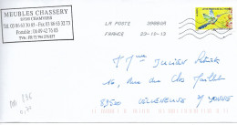 France 2013 - AA 896 - OBLITERE S/enveloppe 2013 / Fête De L'AIR : BALLET AERIEN Du COLIBRI - Cartas & Documentos