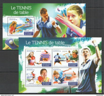 St135 2015 Guinea Sport Table Tennis Ping Pong Kb+Bl Mnh - Tafeltennis