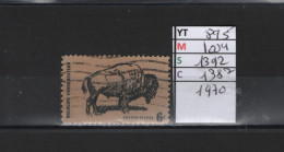 PRIX FIXE Obl 895 YT 1004 MIC 1392 SCO 1382 GIB Bison 1970  Etats Unis 58A/13 - Used Stamps