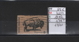 PRIX FIXE Obl 895 YT 1004 MIC 1392 SCO 1382 GIB Bison 1970  Etats Unis 58A/13 - Usati