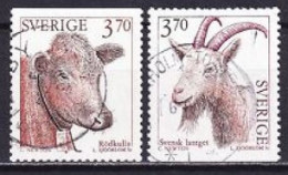 1995. Sweden. Domestic Animals. Used. Mi. Nr. 1860-61 - Gebraucht
