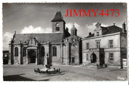 CPSM - MARINES (S.-et-O) - L' Eglise Et L'Hôtel De Ville - Imp. COMBIER MACON - Marines