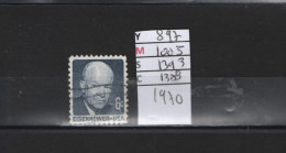 PRIX FIXE Obl 897 YT 1005 MC 1393 SCO 1383 GIB Eisenhower  1970  Etats Unis 58A/13 - Gebraucht