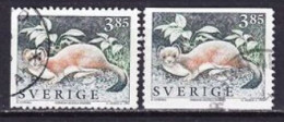 1996. Sweden. Stoat (Mustela Erminea). Used. Mi. Nr. 1927 A+D - Gebraucht