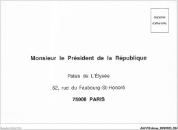 AHVP12-1035 - GREVE - Monsieur Le Président De La République - Palais De L'élysée - Grèves