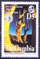 Gambia 1993 MNH, Ansel Adams Wilderness In Sierra National Forest - Natuur