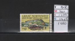 PRIX FIXE Obl  902 YT 1011 MIC 1409 SCO 1405 GIB 1820 Fort Snelling 1970 * Etats Unis 58A/13 - Used Stamps