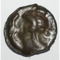 HAUTE ET MOYENNE SEINE - POTIN AU TAUREAU ET AU LIS - TTB + - Keltische Münzen