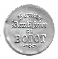 Timbre Monnaie Savon Dentifrice De  BOTOT 10 Centimes Rouge Plat 5 N0167 - Ohne Zuordnung