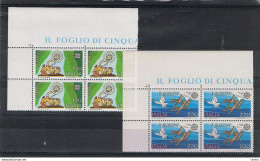 REPUBBLICA:  1979  IDEA  EUROPEA  -  S. CPL. 2  VAL. BL. 4  N. -  SASS. 1460/61 - 1979