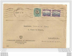 130 - 37 - Lettre Envoyée Par Le Consulat Suisse De Johannesburg à Genève 1951 - Storia Postale