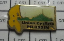 713K  Pin's Pins / Beau Et Rare / SPORTS / CLUB CYCLISTE UNION PELUSSIN - Cycling