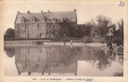 FRANCE - Forêt De Paimpont - Vue Générale Du Château Et Etang De Comper - Carte Postale Ancienne - Paimpont