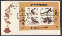 B 181  -  Israel  -  Blocs  :  Yv  28  (o)  FDC  ,  Rapaces - Blocks & Kleinbögen