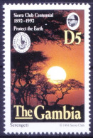 Gambia 1993 MNH, Serengeti National Park In Tanzania - Natur