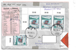 1612s: Österreich 1992, Naturbahnrodeln Bad Goisern Auf Nachnahme- Beleg - Invierno