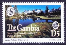 Gambia 1994 MNH, Ansel Adams Wilderness Forest In California - Natur